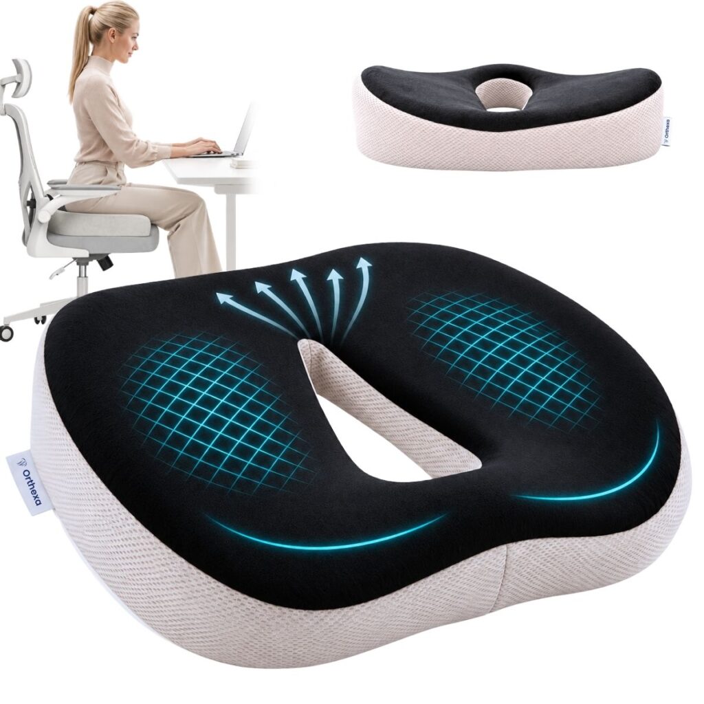 Ортопедична възглавница за сядане ComfortSit от мемори пяна