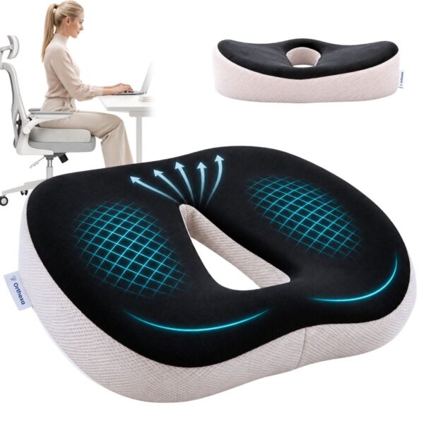 Ортопедична възглавница за сядане ComfortSit от мемори пяна